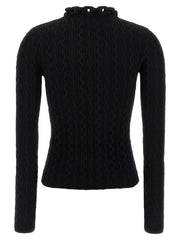 Paco Rabanne Black Wool Cardigan - S