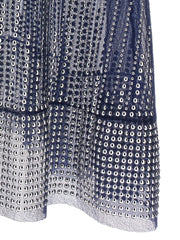 Paco Rabanne Blue Polyamide Long Dress - S