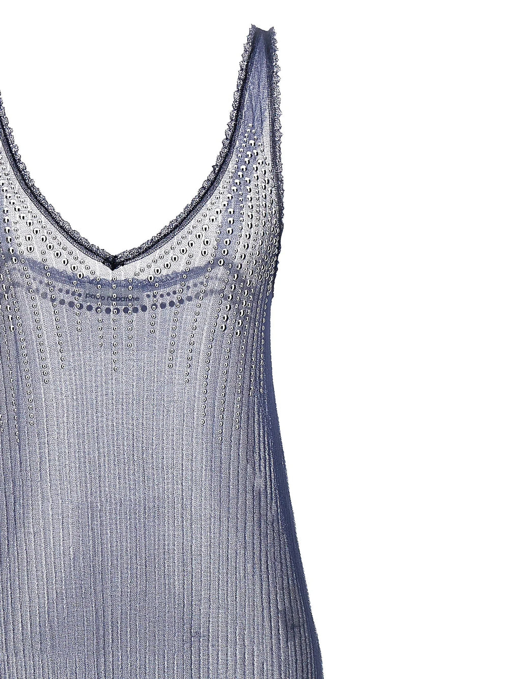 Paco Rabanne Blue Polyamide Long Dress - S
