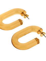 Paco Rabanne Gold Brass Earrings - One Size