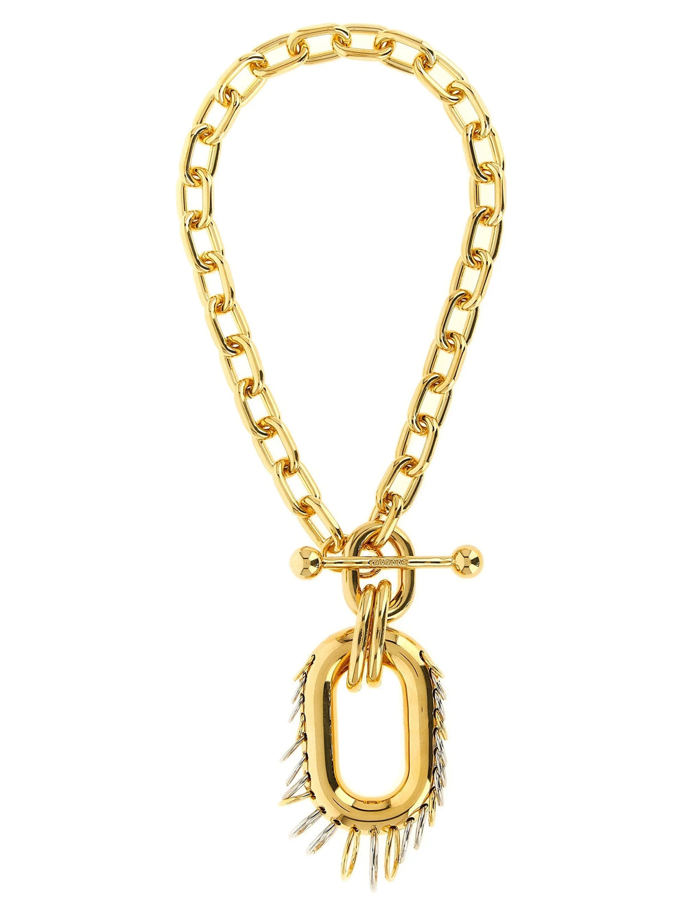 Paco Rabanne Gold Brass Necklace - One Size