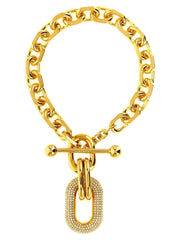 Paco Rabanne Gold Brass Necklace - One Size