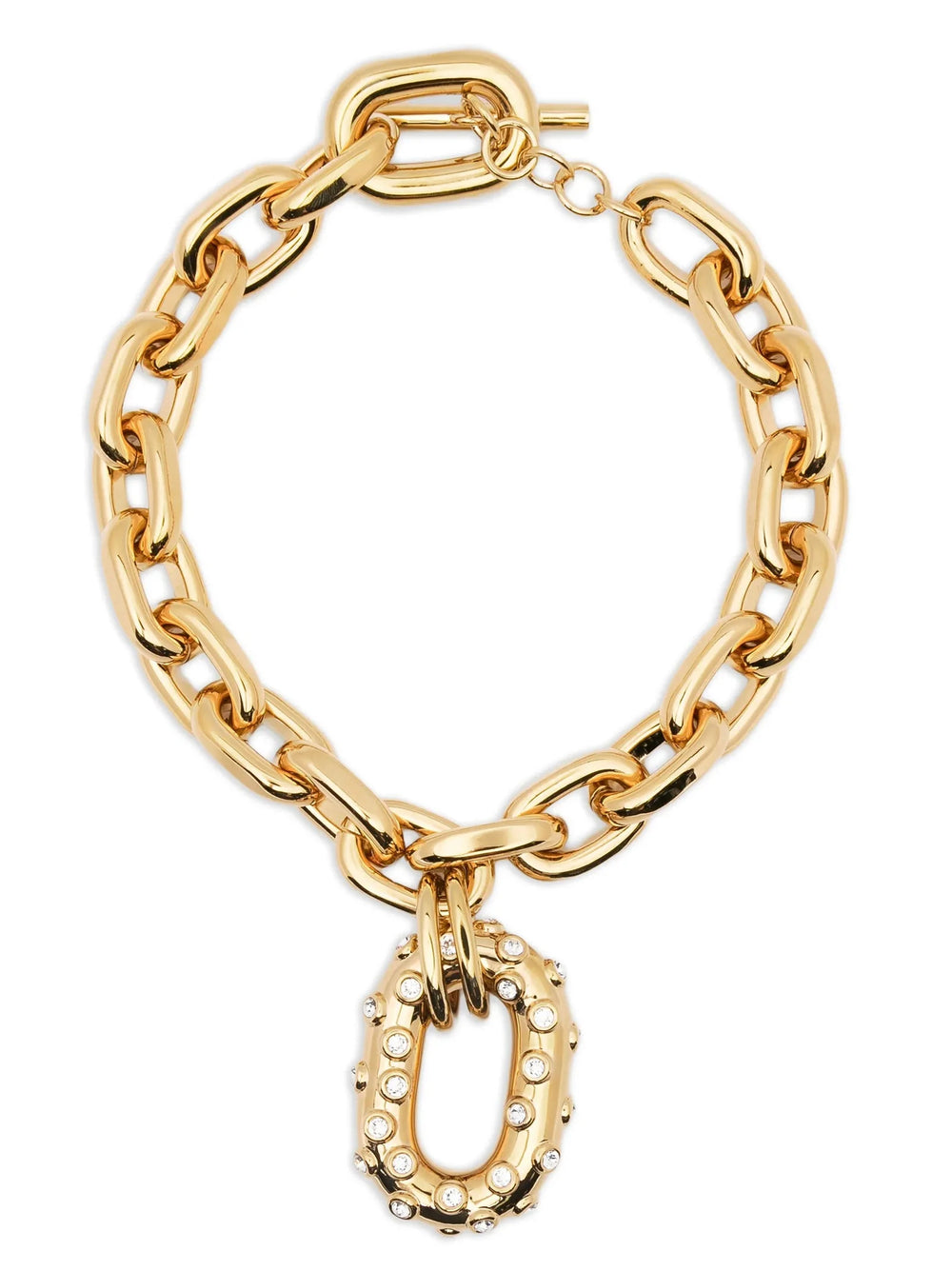 Paco Rabanne Gold Brass Necklace - One Size