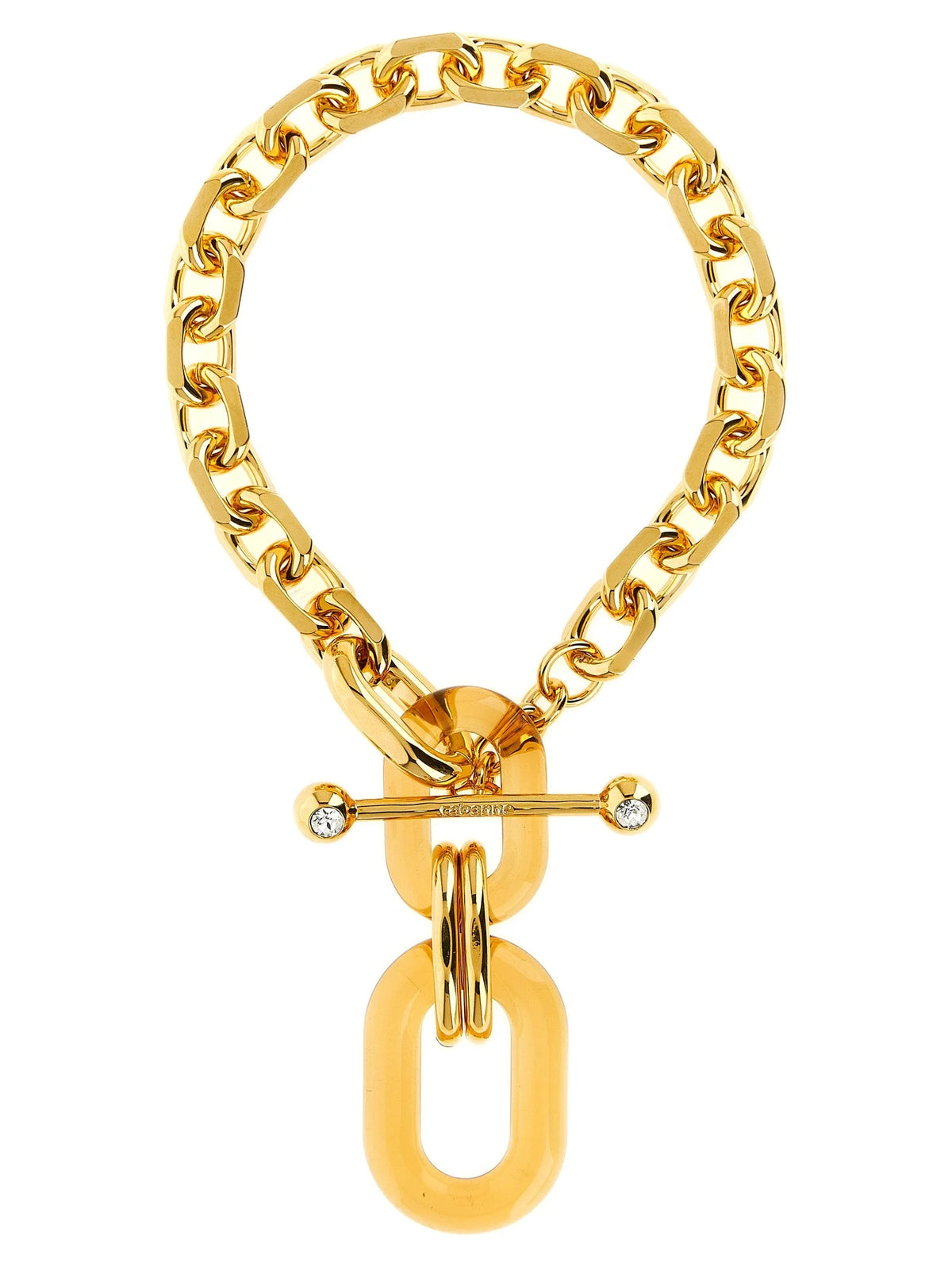 Paco Rabanne Gold Brass Necklace - One Size