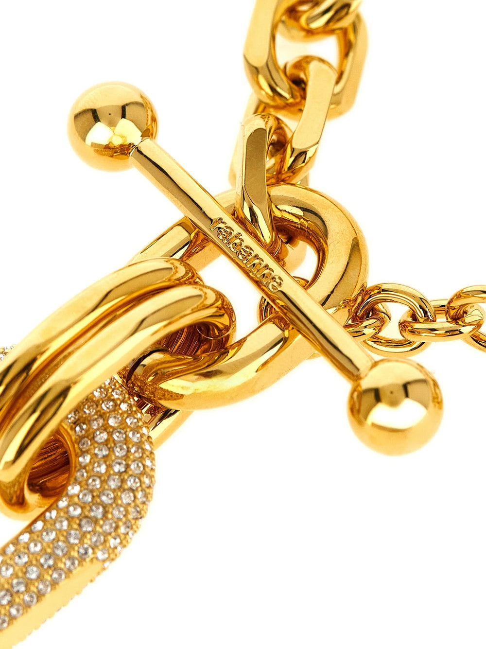 Paco Rabanne Gold Brass Necklace - One Size