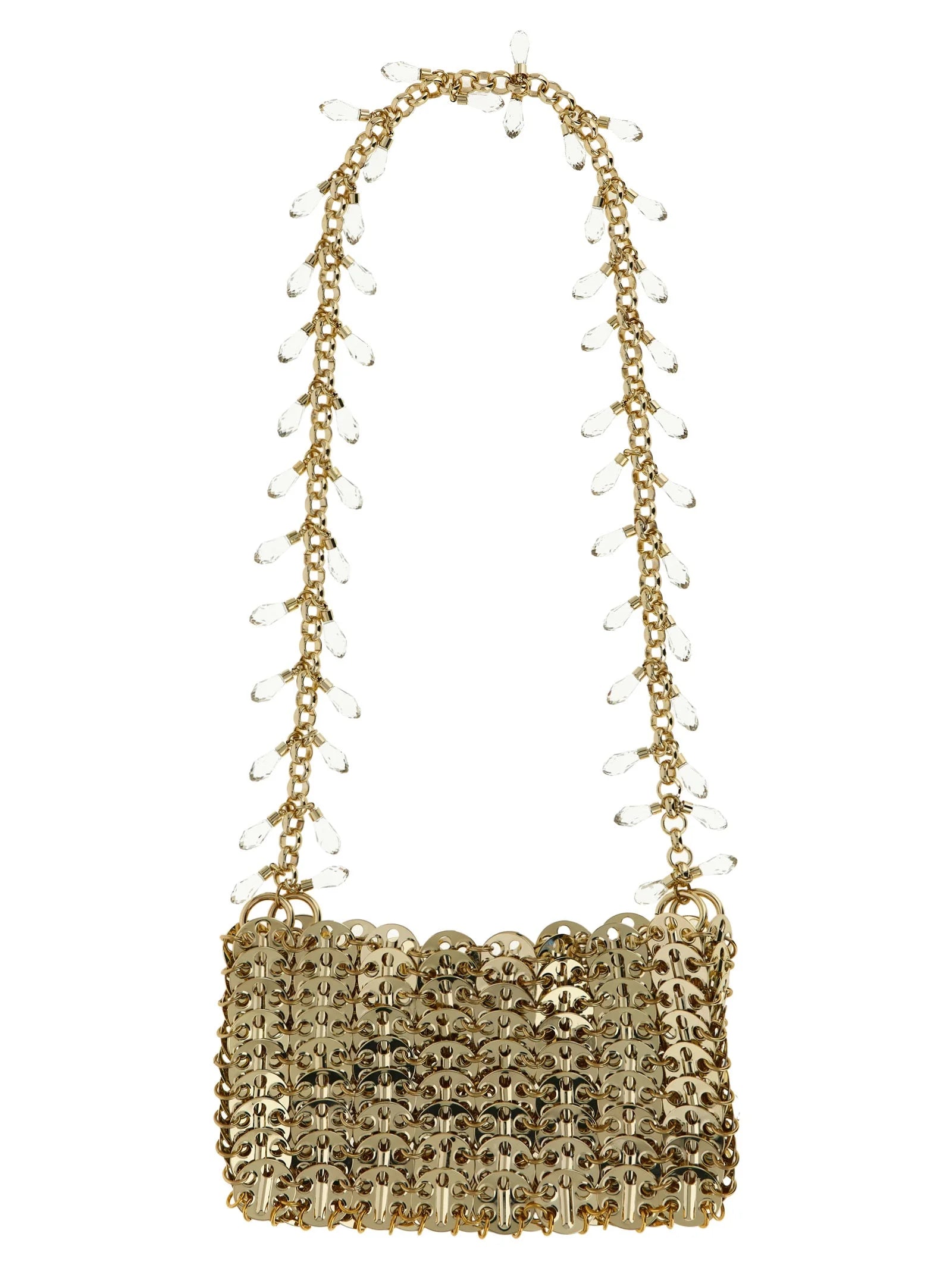 Paco Rabanne Gold Brass Shoulder Bag