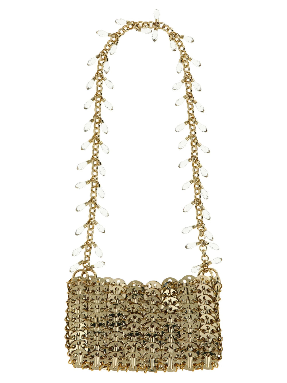 Paco Rabanne Gold Brass Shoulder Bag