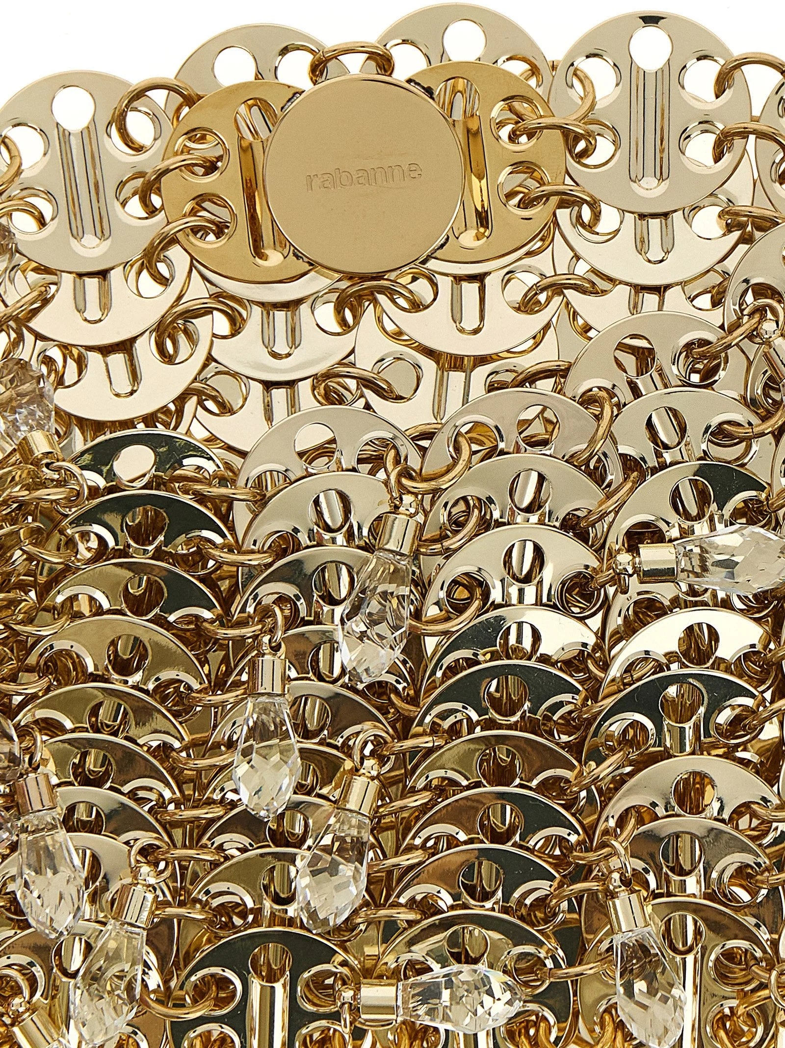 Paco Rabanne Gold Brass Shoulder Bag