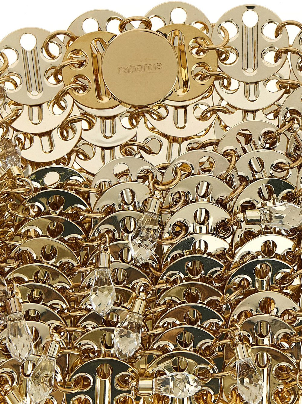 Paco Rabanne Gold Brass Shoulder Bag