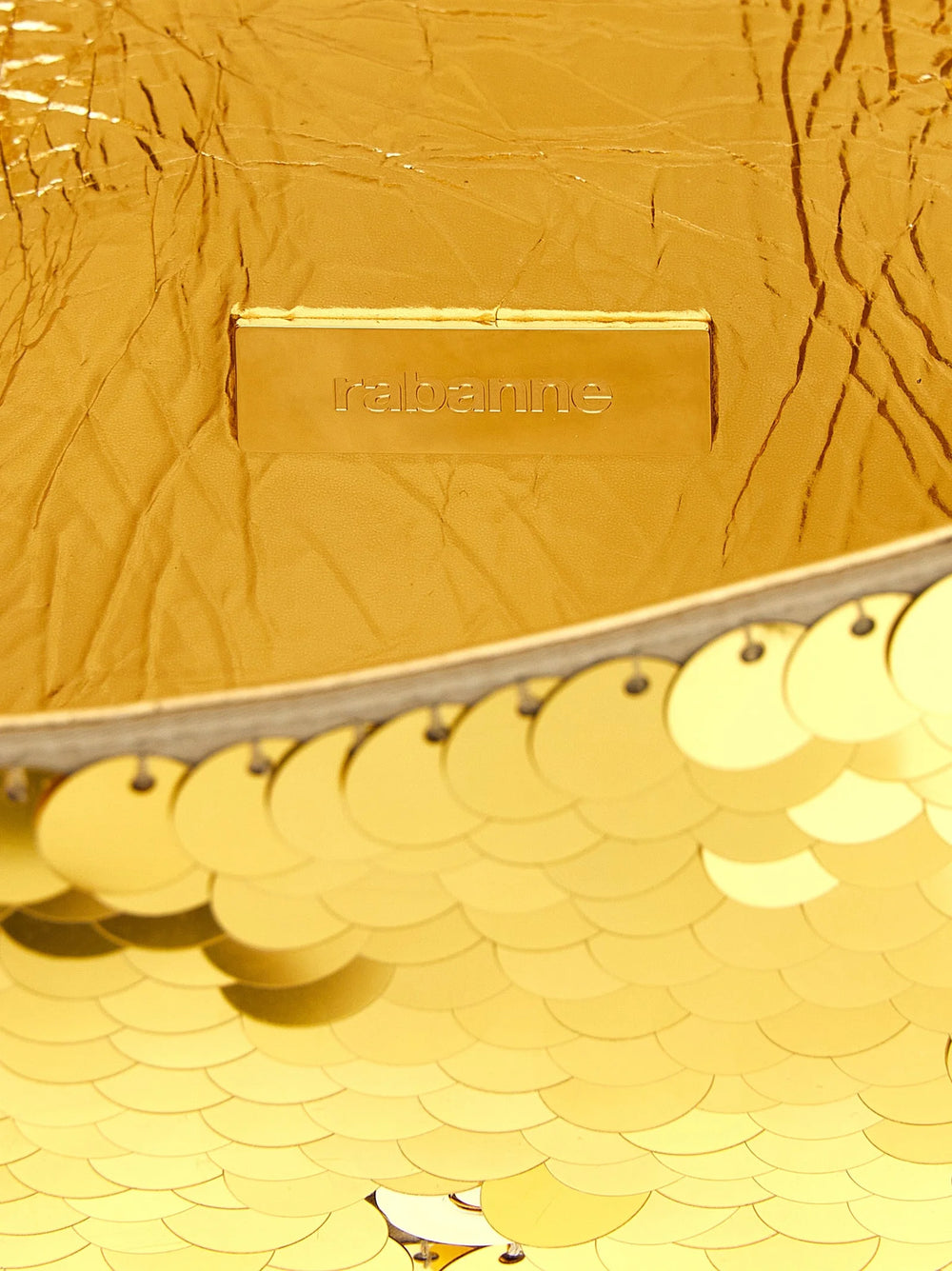 Paco Rabanne Gold Polyester Shoulder Bag