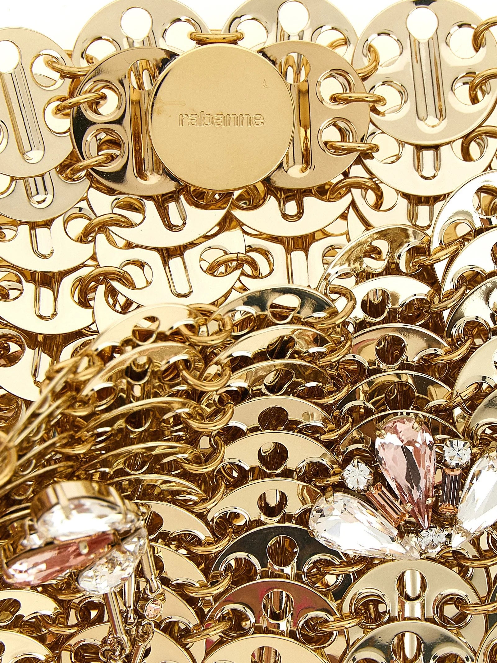 Paco Rabanne Gold Stainless Steel Shoulder Bag