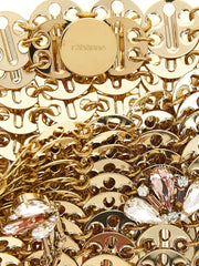 Paco Rabanne Gold Stainless Steel Shoulder Bag