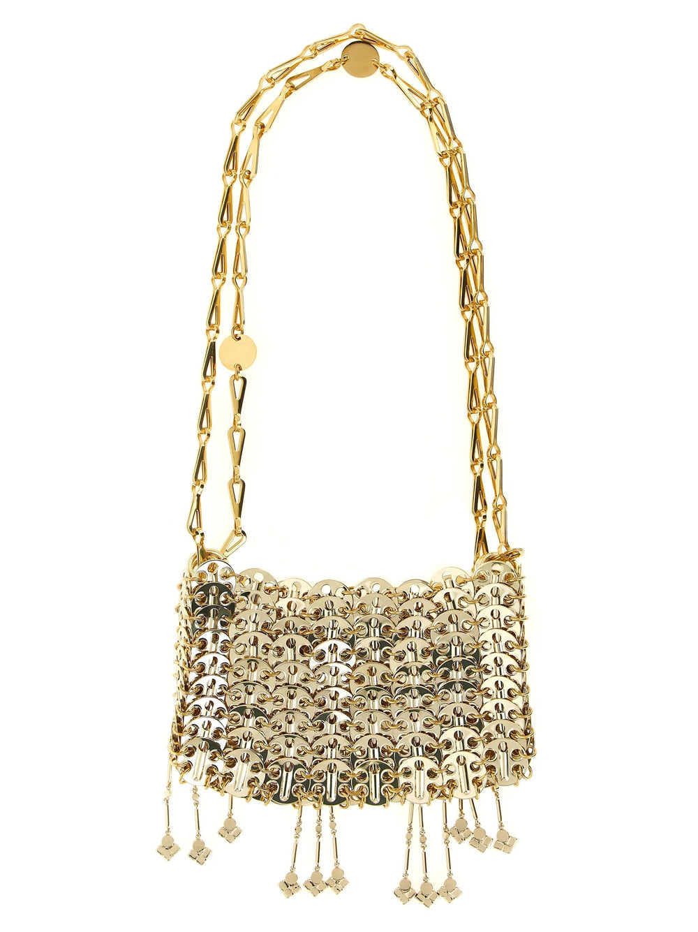 Paco Rabanne Gold Stainless Steel Shoulder Bag