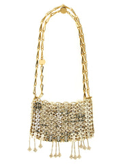 Paco Rabanne Gold Stainless Steel Shoulder Bag