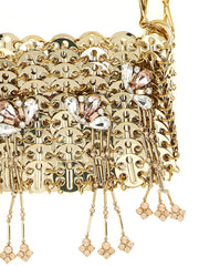Paco Rabanne Gold Stainless Steel Shoulder Bag