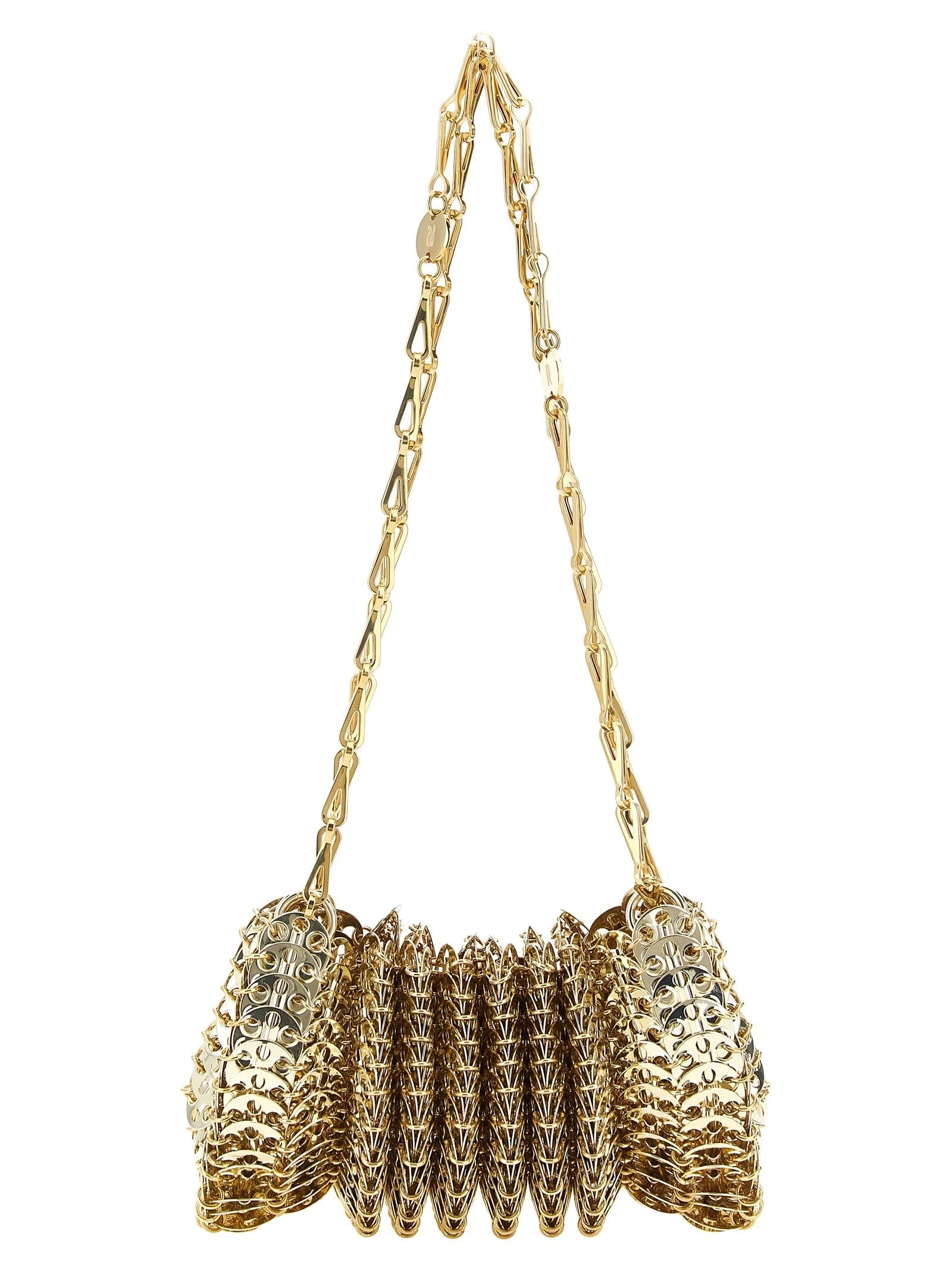 Paco Rabanne Gold Stainless Steel Shoulder Bag