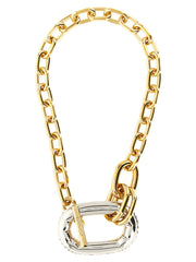 Paco Rabanne Multicolor Brass Necklace - One Size