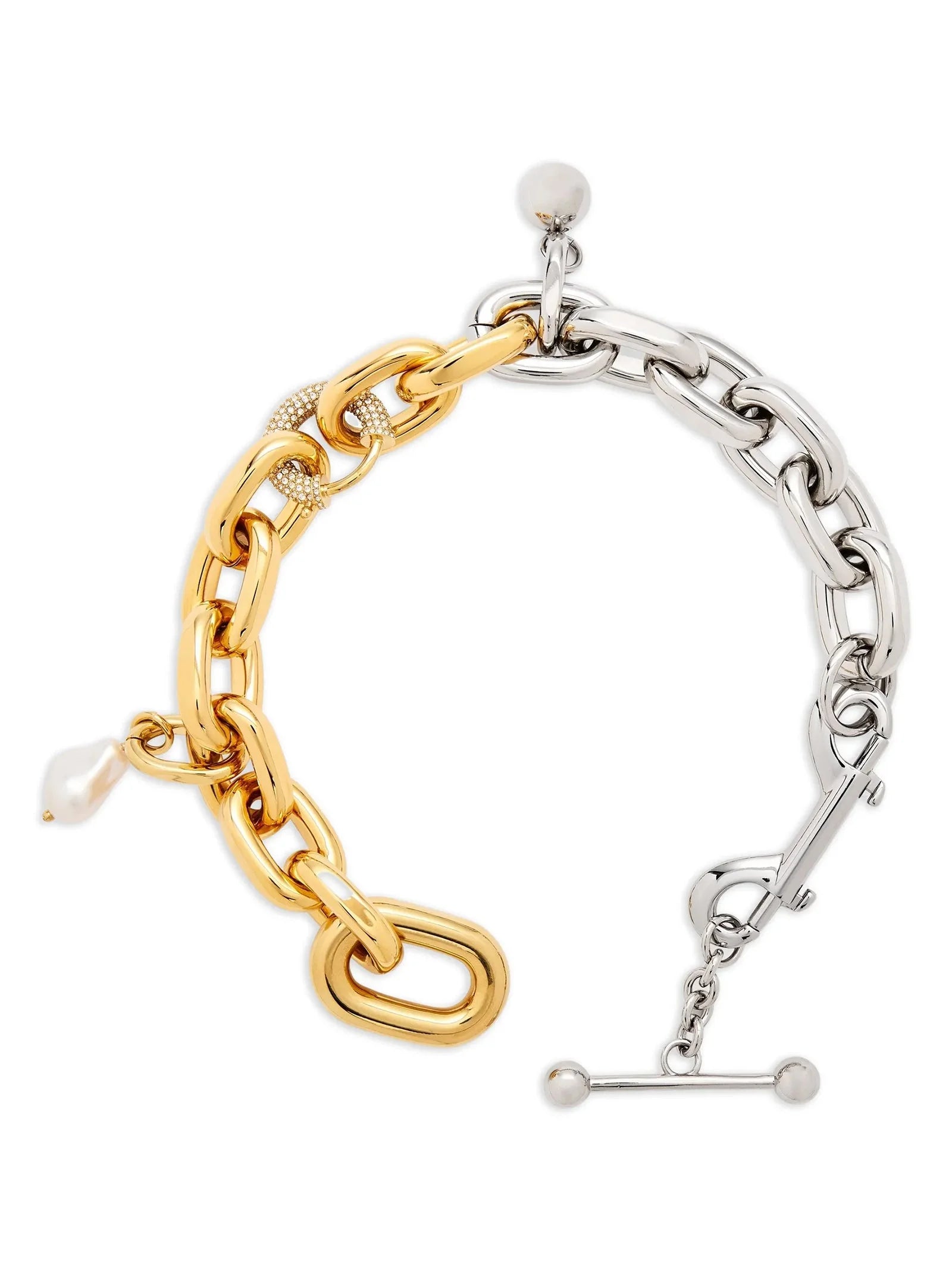 Paco Rabanne Multicolor Brass Necklace - One Size
