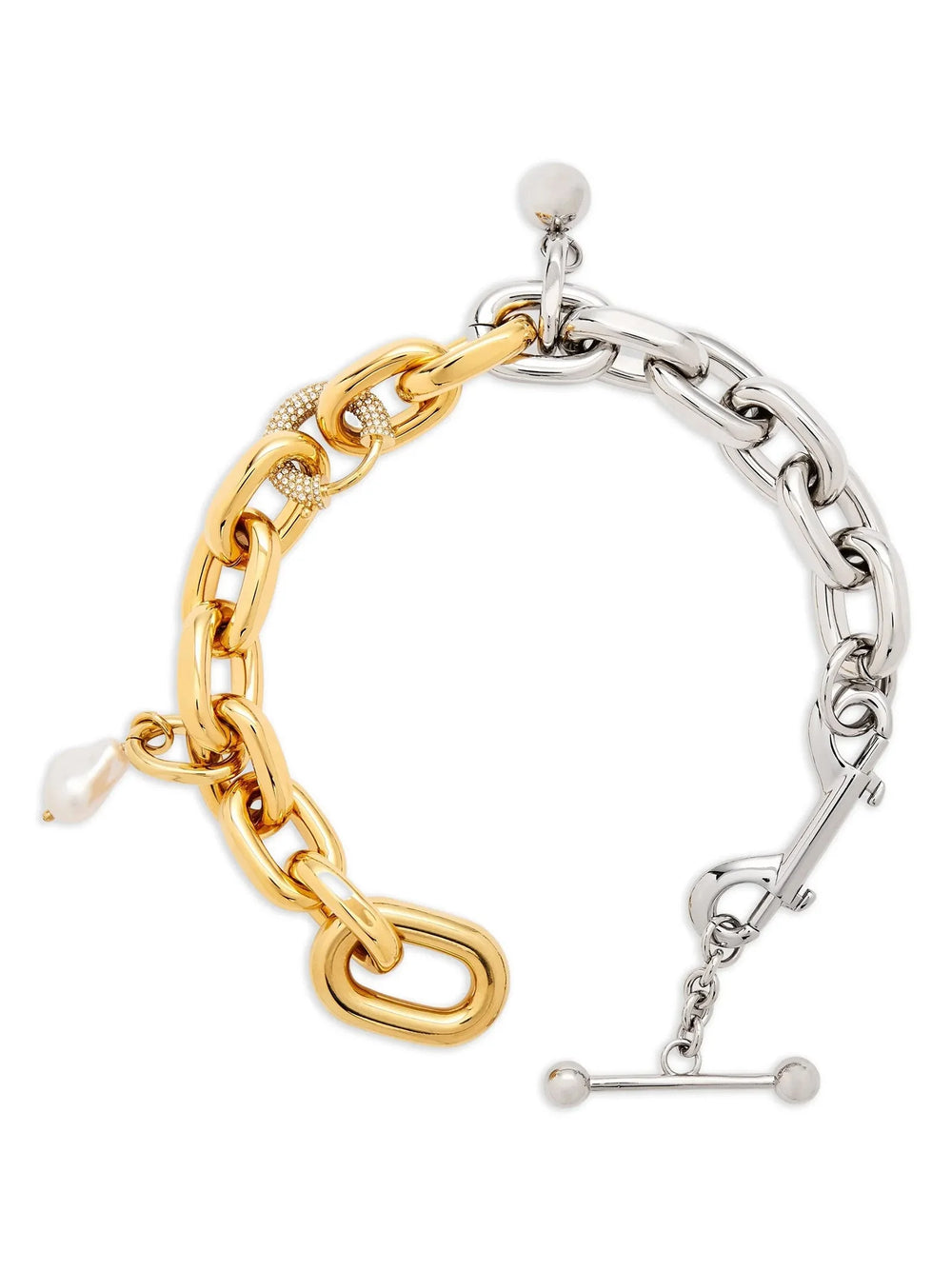 Paco Rabanne Multicolor Brass Necklace - One Size
