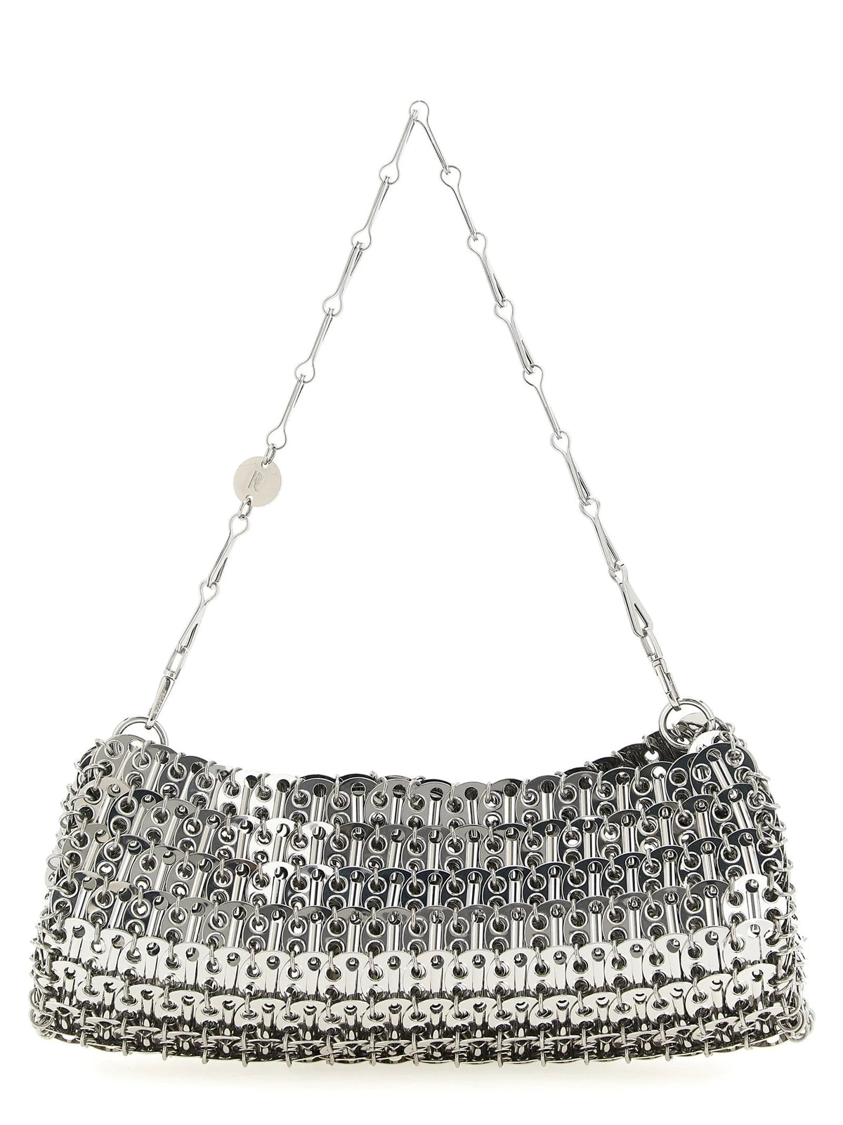Paco Rabanne Silver Brass Clutch Bag