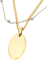 Paco Rabanne Silver Brass Necklace - One Size