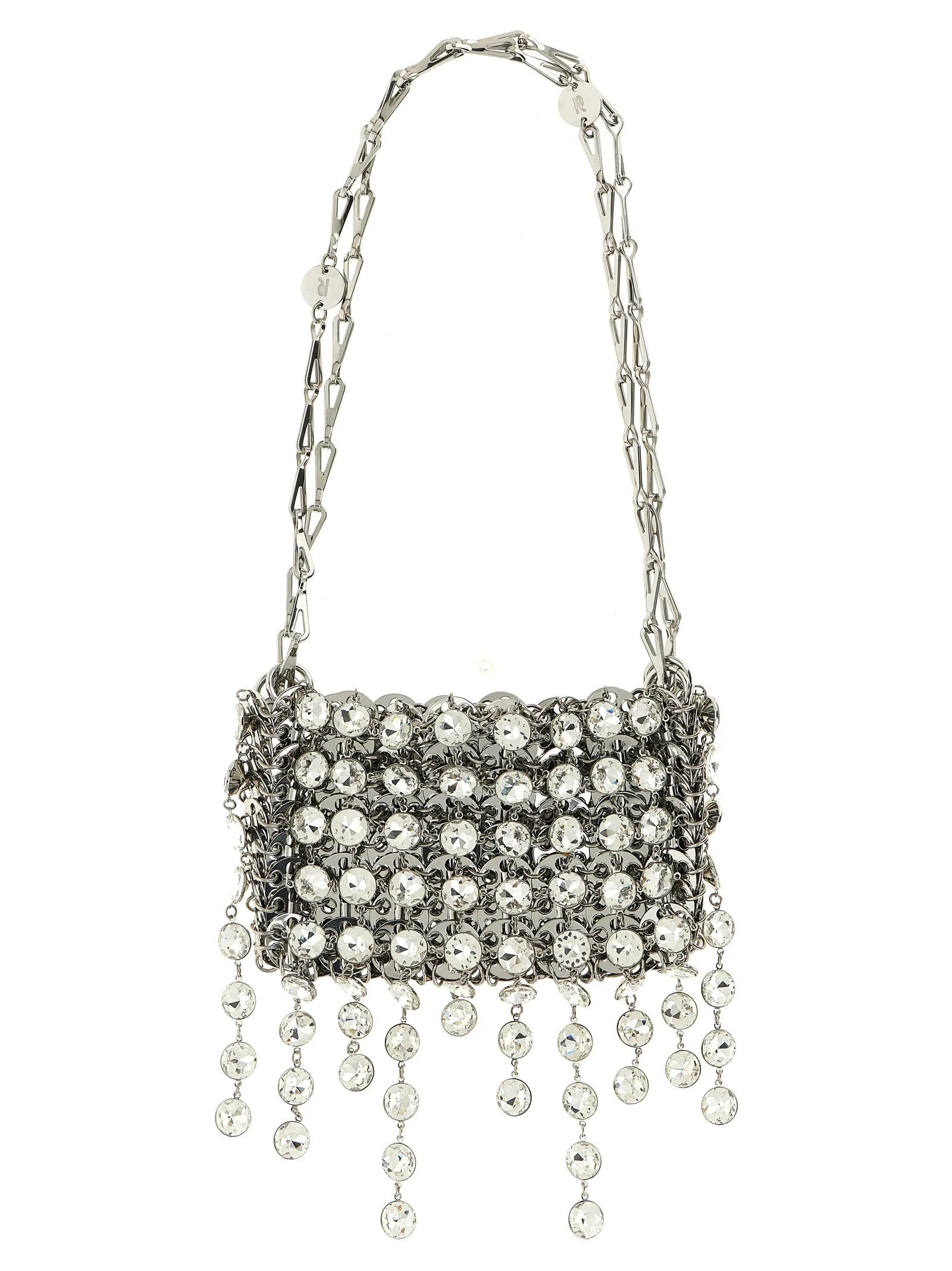 Paco Rabanne Silver Brass Shoulder Bag