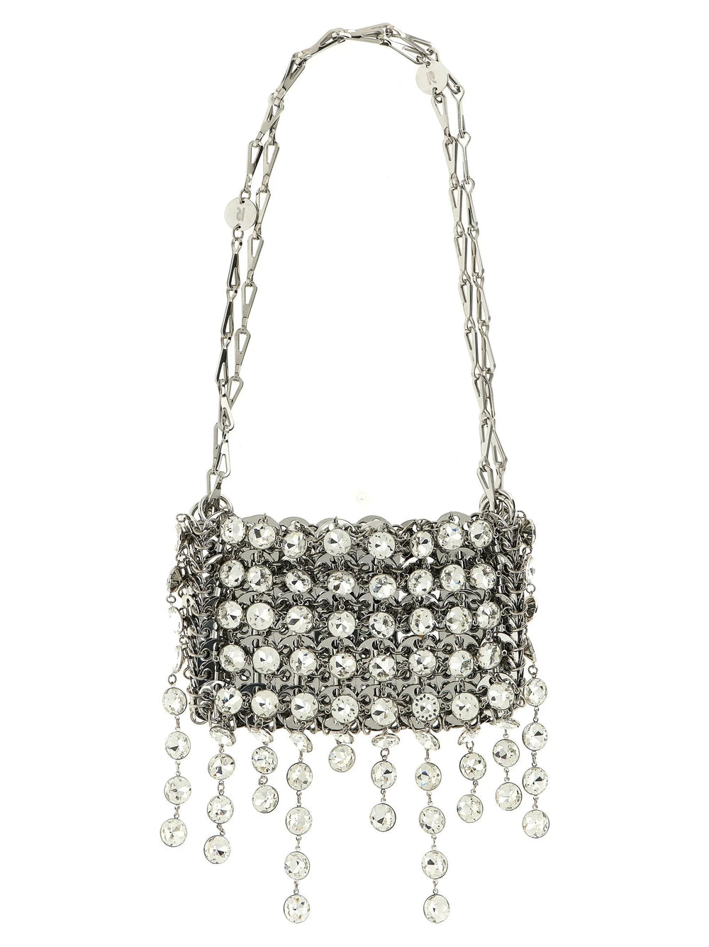 Paco Rabanne Silver Brass Shoulder Bag