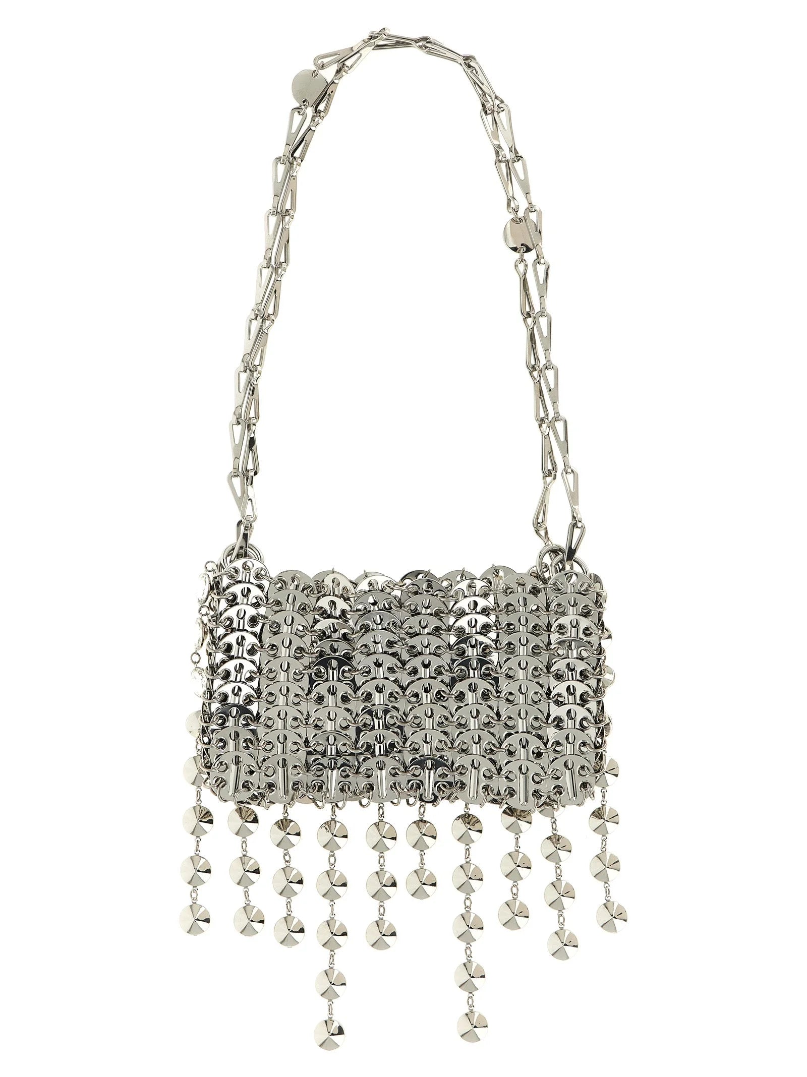 Paco Rabanne Silver Brass Shoulder Bag
