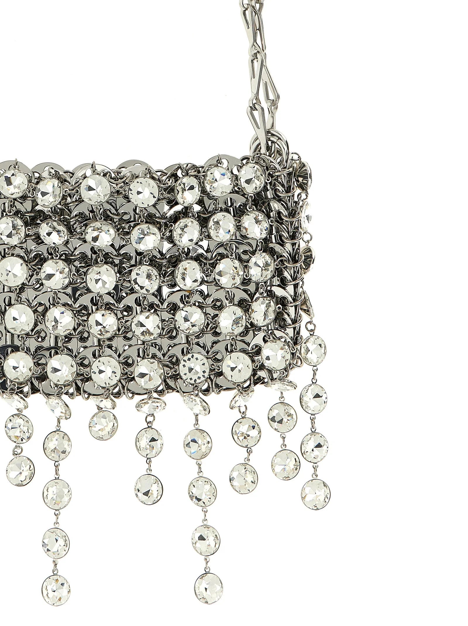 Paco Rabanne Silver Brass Shoulder Bag