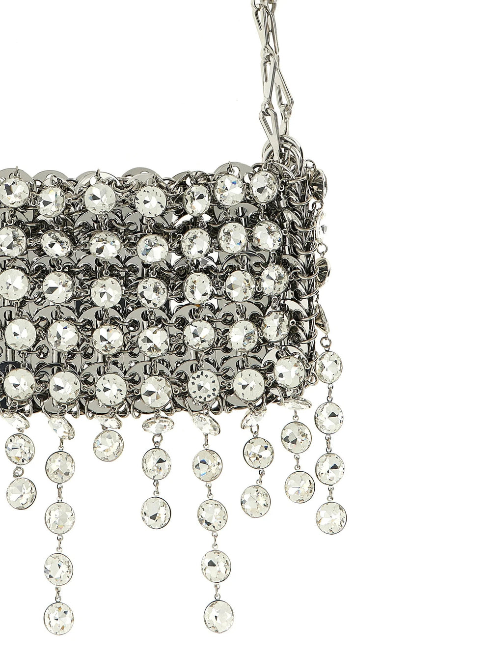 Paco Rabanne Silver Brass Shoulder Bag