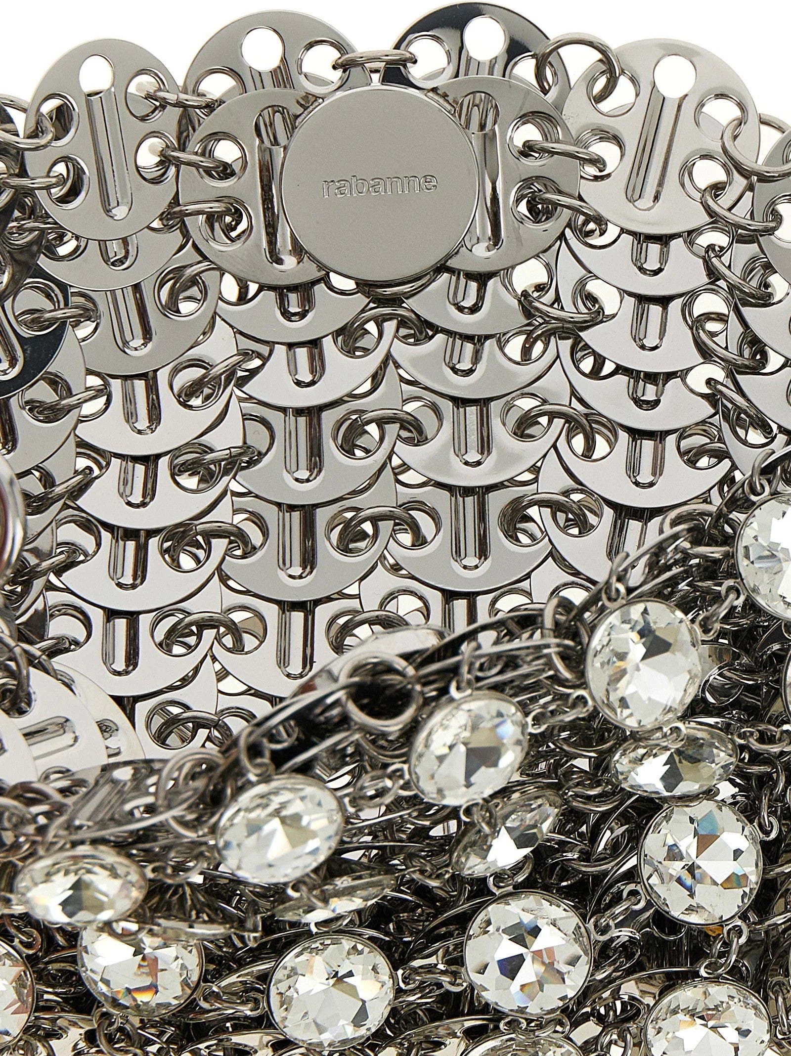 Paco Rabanne Silver Brass Shoulder Bag