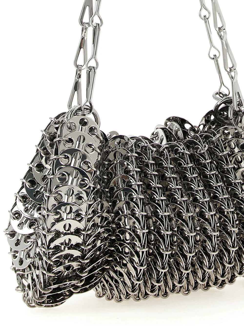 Paco Rabanne Silver Stainless Steel Shoulder Bag