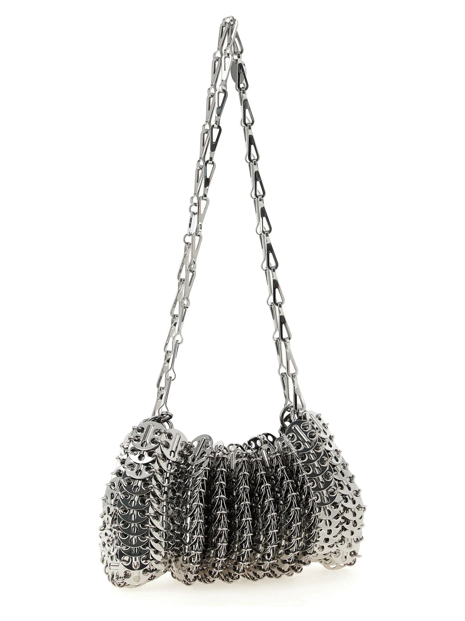 Paco Rabanne Silver Stainless Steel Shoulder Bag