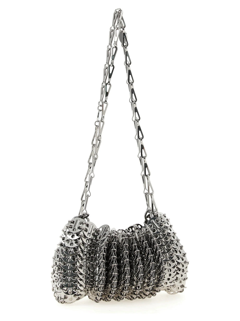 Paco Rabanne Silver Stainless Steel Shoulder Bag