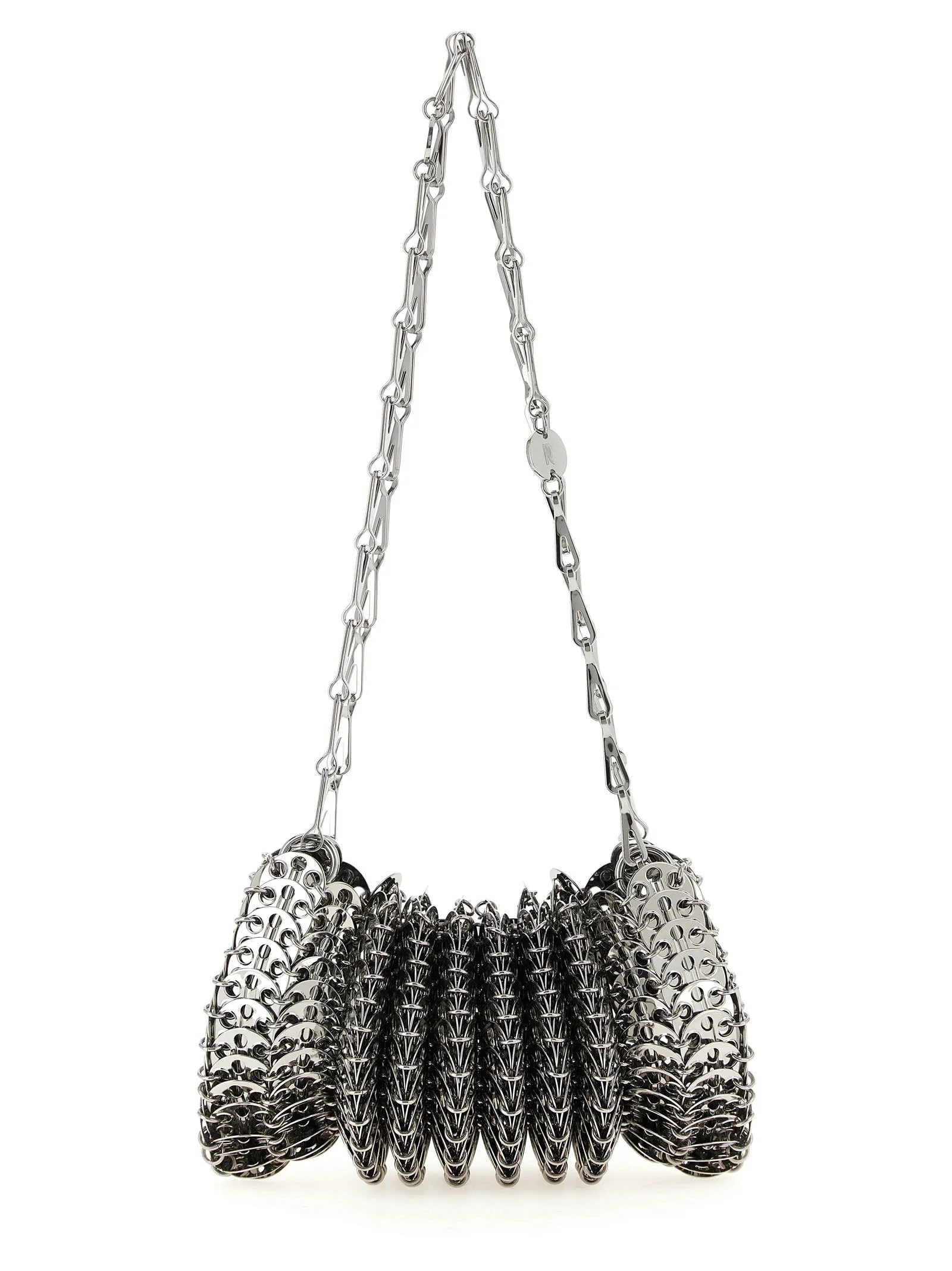 Paco Rabanne Silver Stainless Steel Shoulder Bag