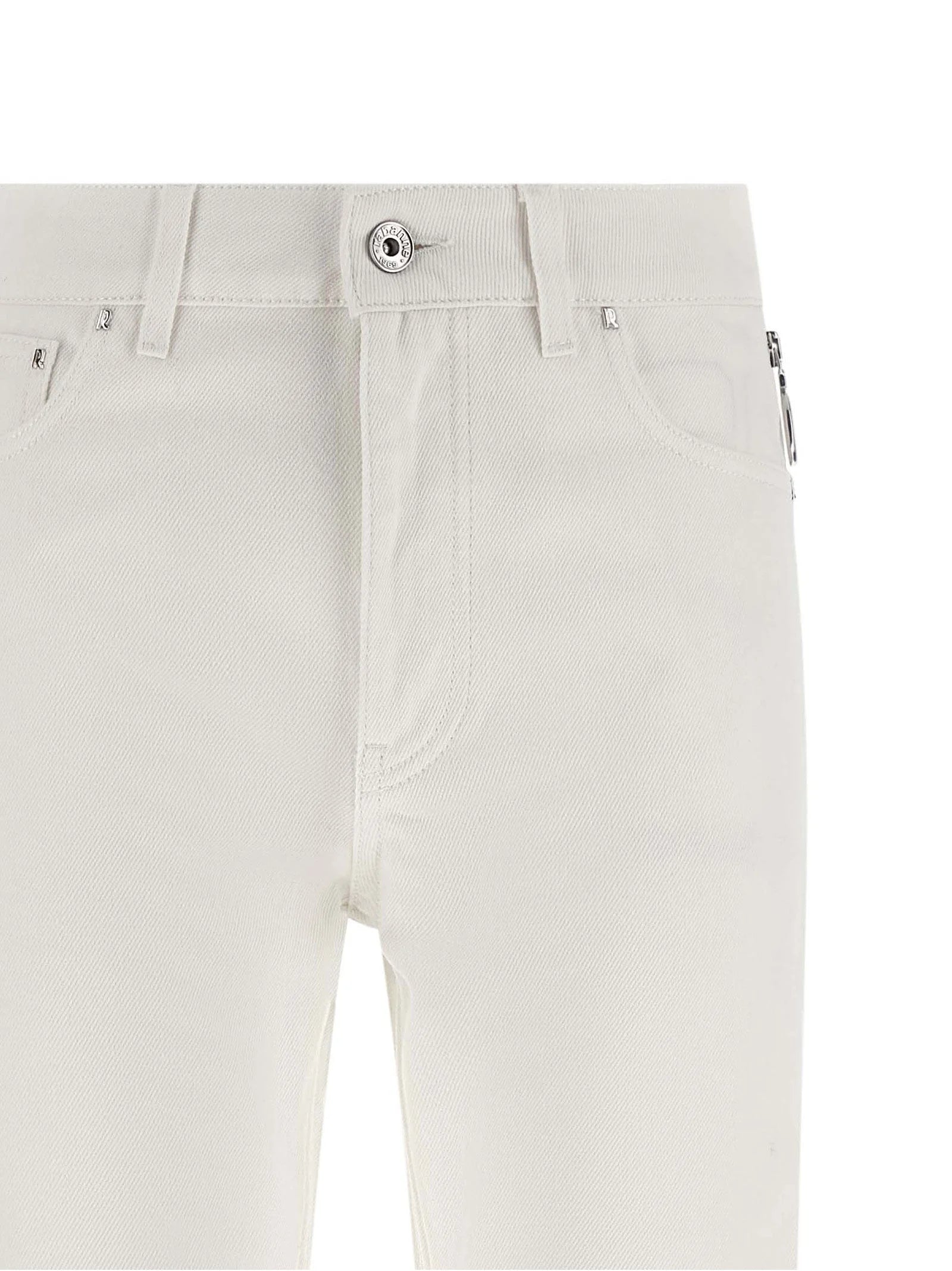 Paco Rabanne White Cotton Jeans Denim