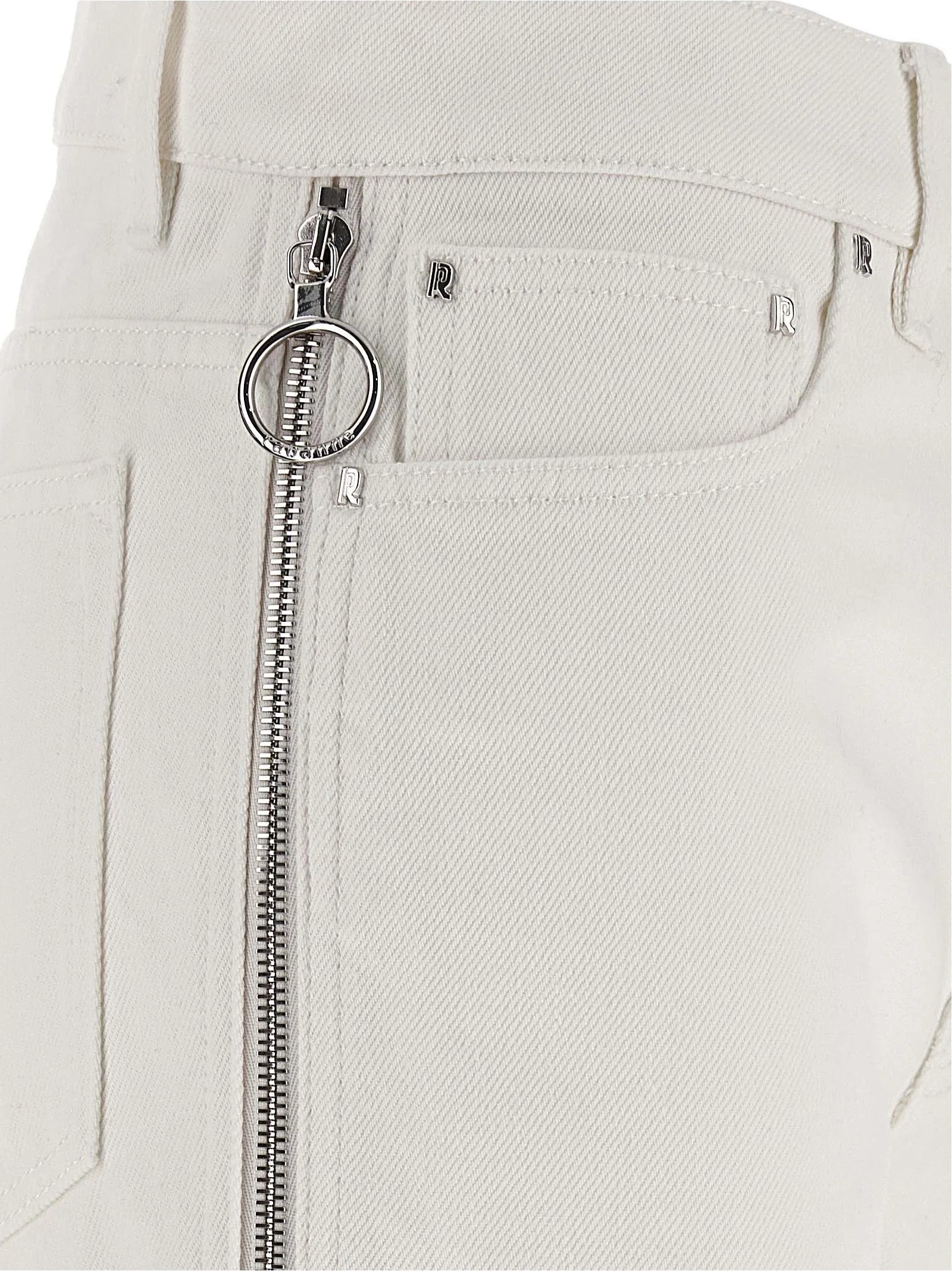Paco Rabanne White Cotton Jeans Denim