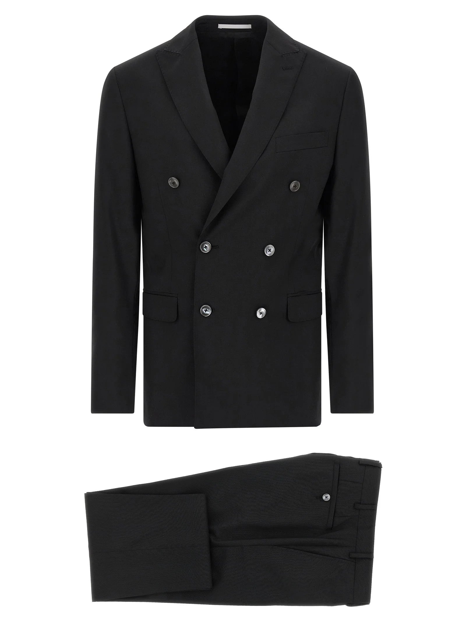 Pal Zileri Black Wool Two-Piece Suit