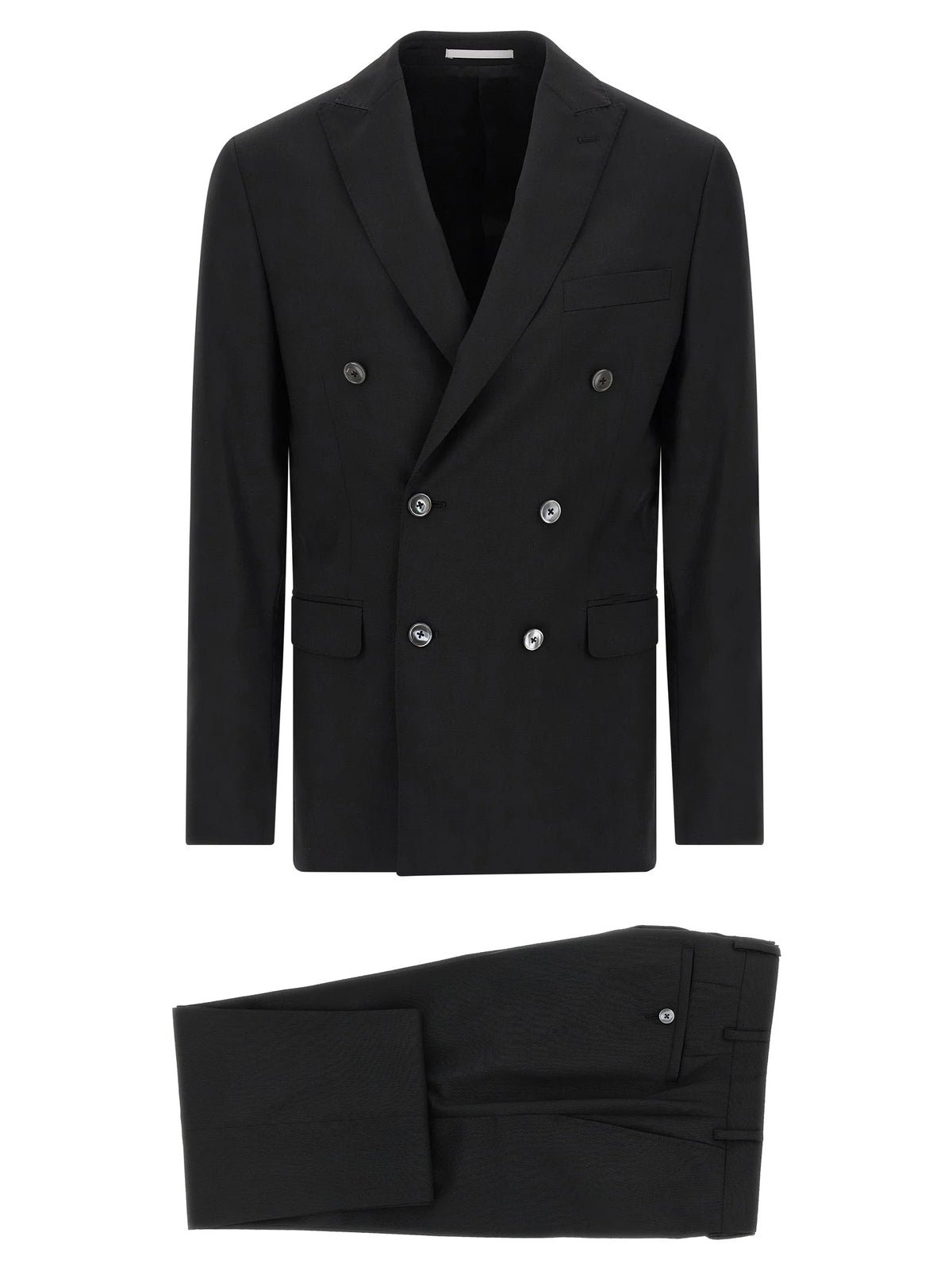 Pal Zileri Black Wool Two-Piece Suit
