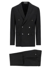 Pal Zileri Black Wool Two-Piece Suit