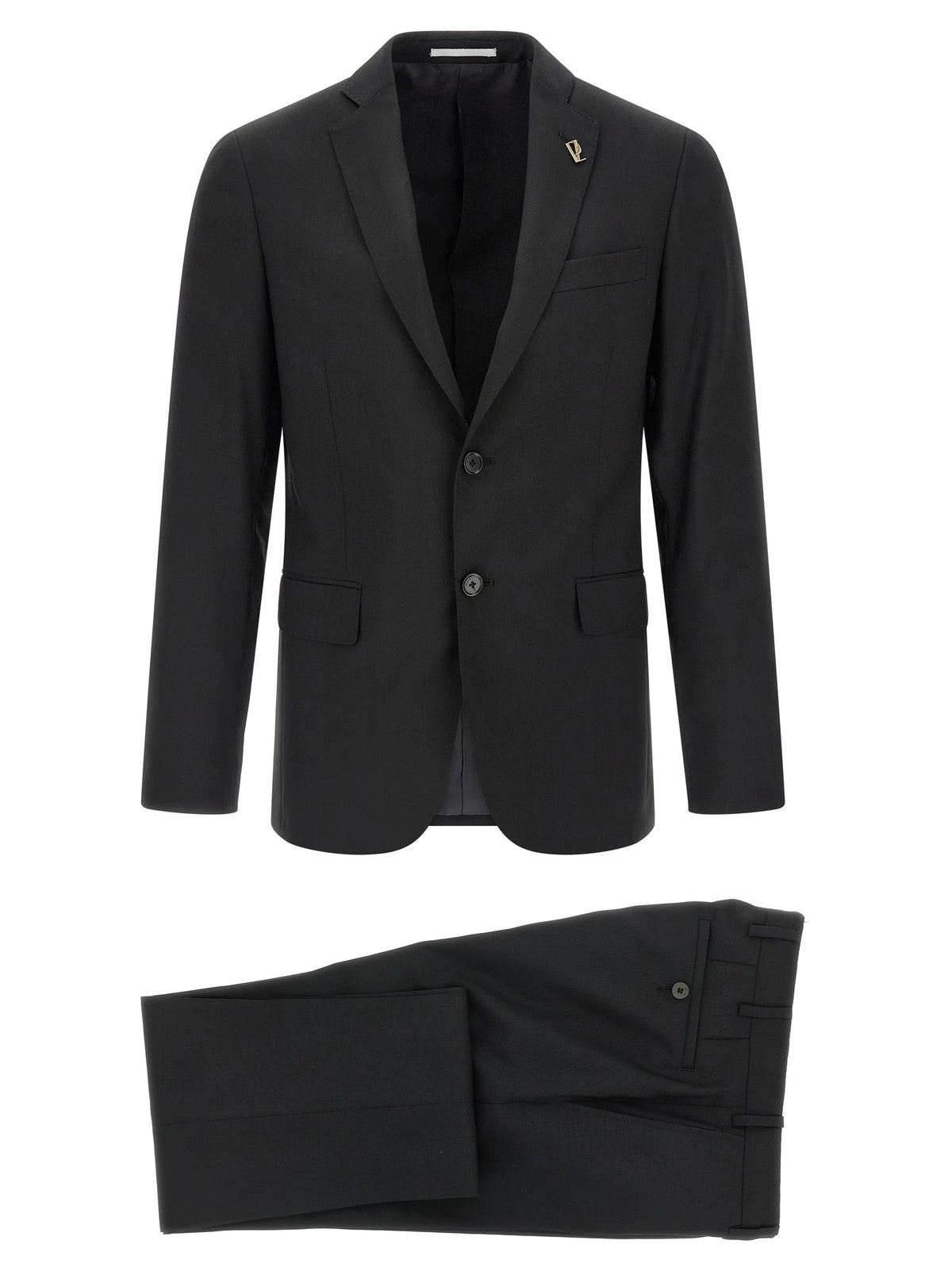 Pal Zileri Black Wool Two-Piece Suit
