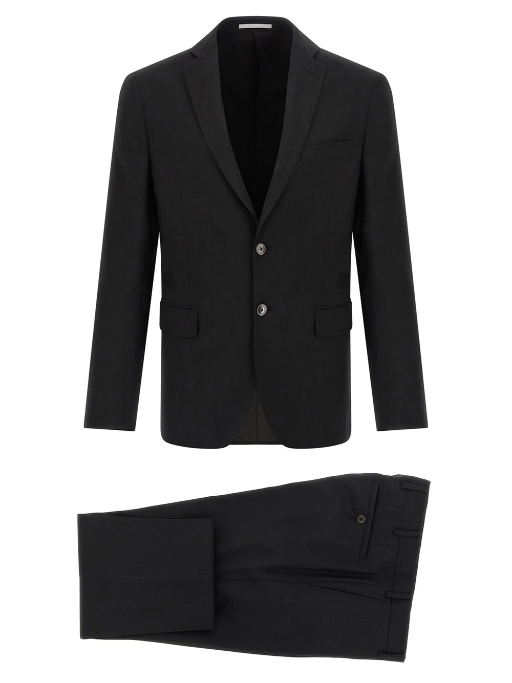 Pal Zileri Black Wool Two-Piece Suit