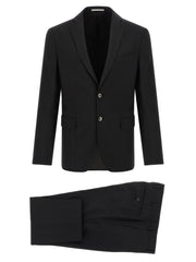 Pal Zileri Black Wool Two-Piece Suit