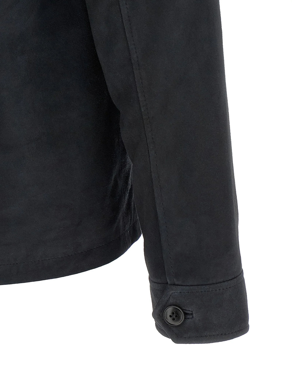Pal Zileri Blue Leather Leather Jacket