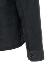 Pal Zileri Blue Leather Leather Jacket