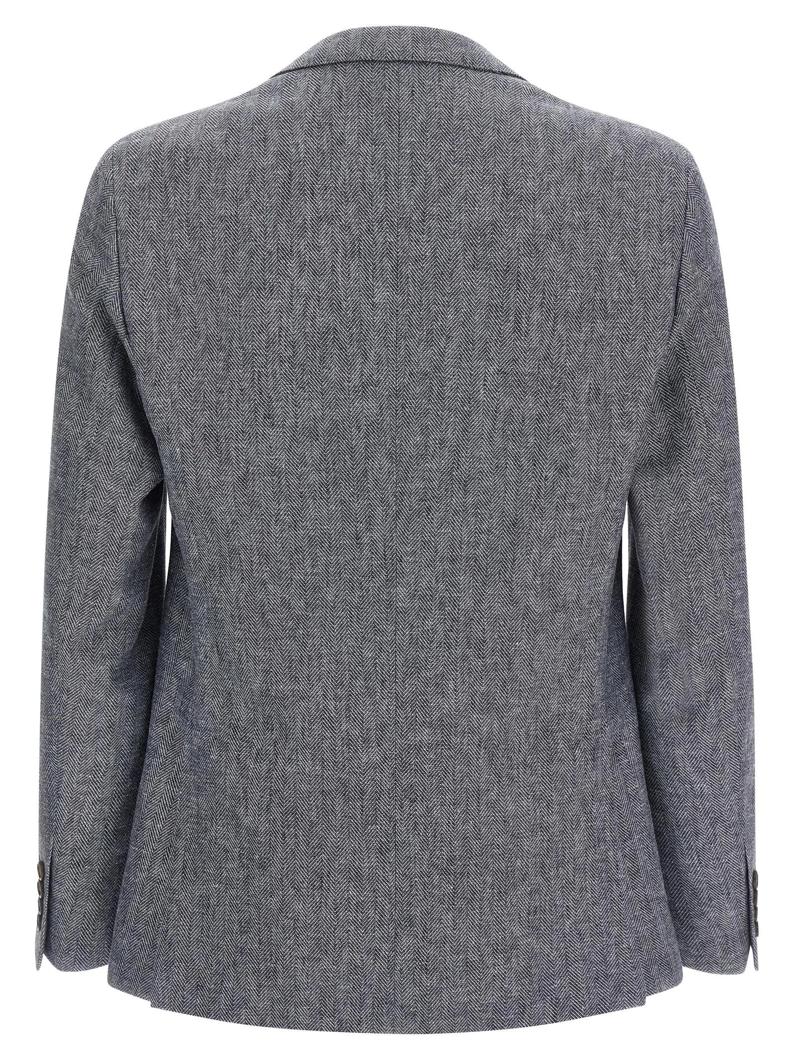 Pal Zileri Blue Linen Blazer