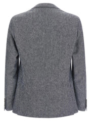 Pal Zileri Blue Linen Blazer