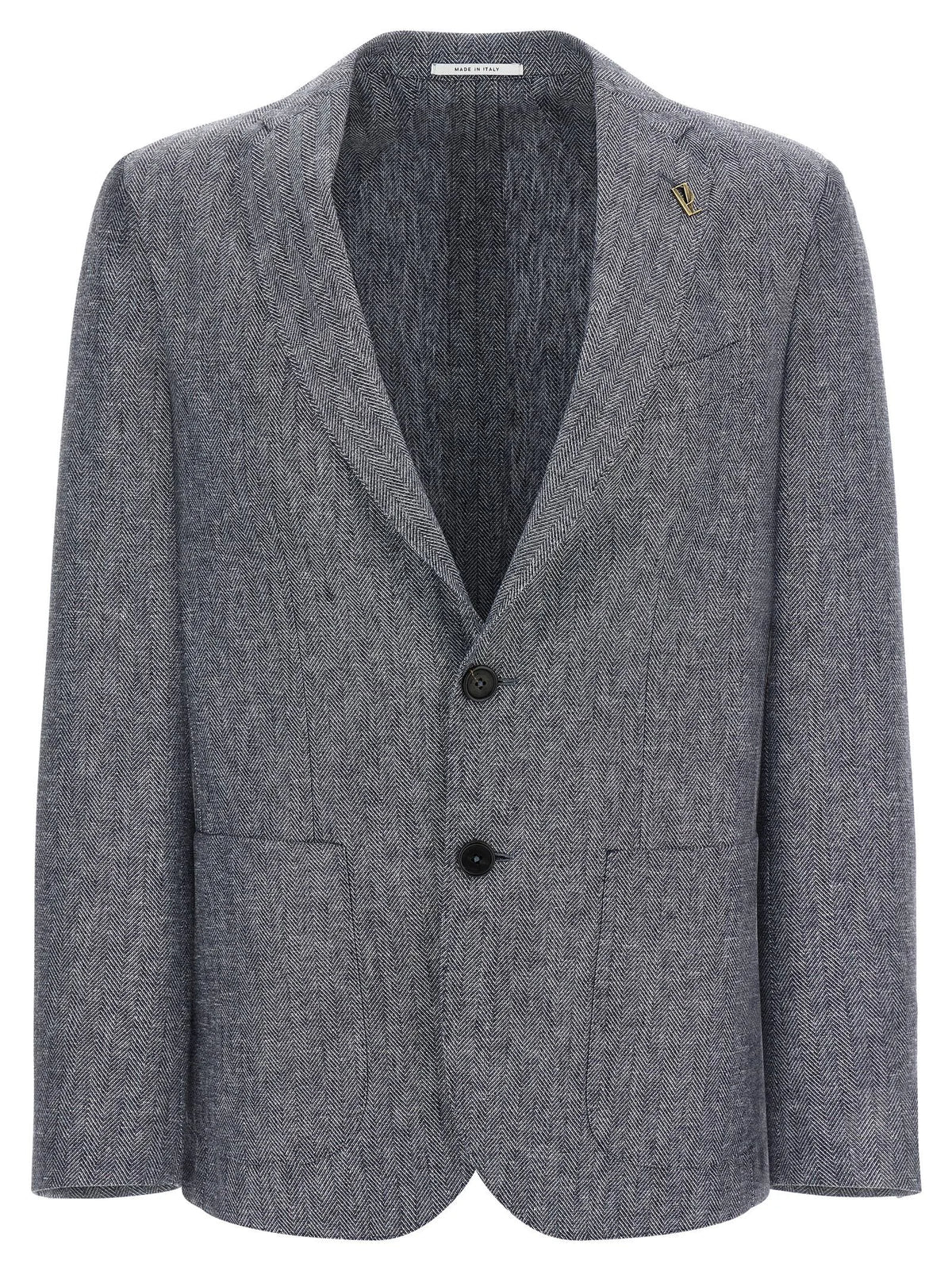 Pal Zileri Blue Linen Blazer