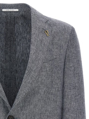 Pal Zileri Blue Linen Blazer