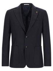 Pal Zileri Blue Wool Blazer